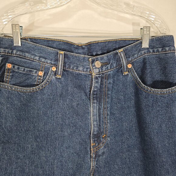 LEVI’S 505 Eclectic Grandpa Grunge Skater Denim Regular Fit Bermuda Men Size 36. - Picture 4 of 13